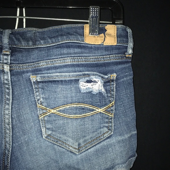 Abercrombie & Fitch distressed short shorts Sz 26 - Picture 6 of 7